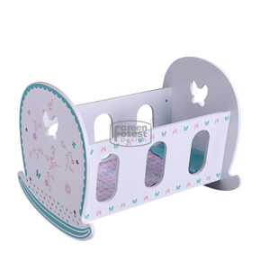 Детей Притворяться игрушечная кроватка для девочек кукла, кукла двухъярусные кровати с лестницей дял <span class=keywords><strong>18</strong></span>-дюймовой куклы мебель - Product Image 2