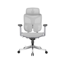 Chaise de bureau à dossier haut avec appuie-tête multi-positions, soutien lombaire indépendant et siège coulissant pour le bureau à domicile