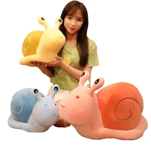 귀여운 만화 박제 달팽이 봉제 장난감 선물 어린이 소녀 소년을위한 달팽이 박제 동물 인형