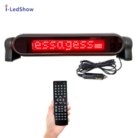 Pantalla LED para Ventana de Coche de 12 V, Mini Tamaño, Súper Brillante, Letrero LED Móvil, Control Remoto, Tablero de Mensajes Desplazables LED Programable