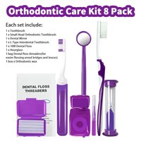 Kit de soins bucco-dentaires orthodontiques de voyage à prix réduit, très vendu
