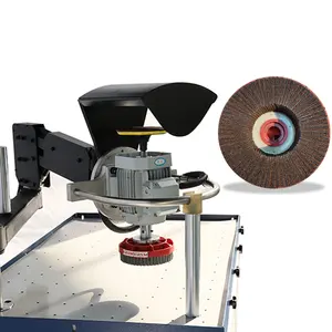 Semi Automatic China Sheet Metal Brush Type Metal Deburring Machines Vacuum Table
