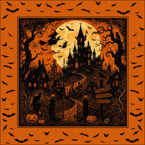 Mantel de mesa de Mahjong con diseño de calabaza de Halloween al por mayor, antideslizante, suave, para fiestas, disponible en fábrica, entrega rápida - Product Image 6