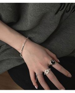 Dylam Fashion in Stock No Moq 925 <b>Silver</b> Style Plated <b>Silver</b> <b>Cuff</b> Girl <b>Bracelet</b> for Best Friend Femmes Bead <b>Bracelets</b> - Product Image 4