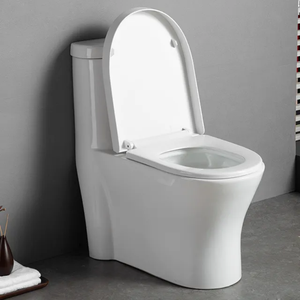 Gran oferta, de una pieza WC moderno, <span class=keywords><strong>inodoros</strong></span> de cerámica para Hotel, <span class=keywords><strong>inodoros</strong></span> Blancos Baratos S-Trap, respondedores de armario de agua para baño para hoteles - Product Image 3