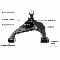 Pièces automobiles de qualité OEM BOJIAN, bras de suspension inférieur avant, ajustement direct OEM 48068-0K040 pour Toyota Hilux Vigo Fortuner 4WD RH 2005-2015