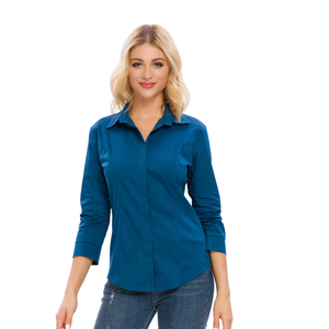 Camisetas <span class=keywords><strong>Manga</strong></span> Larga <span class=keywords><strong>Mujer</strong></span> Proveedores Camisetas Baju Cewe Kaos Wanita Traje <span class=keywords><strong>Mujer</strong></span> Señoras Camisa Formal para <span class=keywords><strong>Mujer</strong></span> - Product Image 6