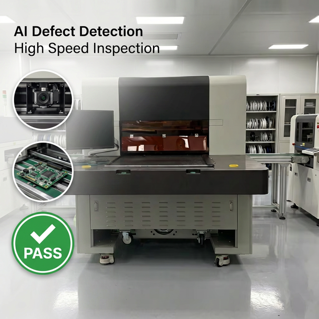 TESFO High Precision AOI Machine 7um Detection Automatic Optical Inspection System for SMT PCB Line Factory Direct