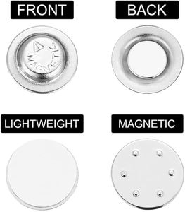 D17 Tên Huy Hiệu Từ Tag 1 Nút N35 Mạnh Mẽ Neodymium Nam Châm Vòng Đĩa Nam Châm Vĩnh Cửu Id Tấm Chủ - Product Image 5