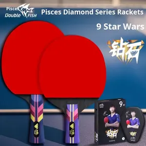 <span class=keywords><strong>Raquette</strong></span> <span class=keywords><strong>de</strong></span> tennis <span class=keywords><strong>de</strong></span> table Double Fish Diamond Series, niveau professionnel, haute performance, 7 couches, bois plein + fond en fibre <span class=keywords><strong>de</strong></span> carbone - Product Image 4