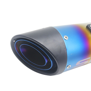Silencieux d'Échappement de <span class=keywords><strong>Moto</strong></span> en Acier de 60mm de Diamètre Projet de Course pour Scooter de Sport - Product Image 2