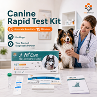 Test combiné Parvovirus/Giardia CPV/GIA Canin – Kit de détection vétérinaire rapide triple en une étape pour hôpitaux vétérinaires