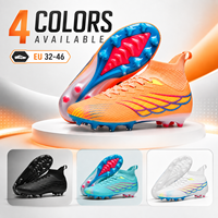 Chaussures de football à crampons hauts FG prêtes à être expédiées, en stock, chaussures d'entraînement pour jeunes hommes et femmes, EU 32-46