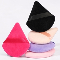 Éponge de maquillage pour le visage en velours multicolores, best-seller, mini, lavable, légère, pour le maquillage