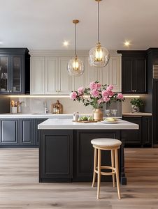China Manufacturer Factory Price Custom High Level Quality Luxury Solid Wood <strong>Cupboard</strong> <strong>Kitchen</strong> Cabinets with Island <strong>Storage</strong> - Product Image 3