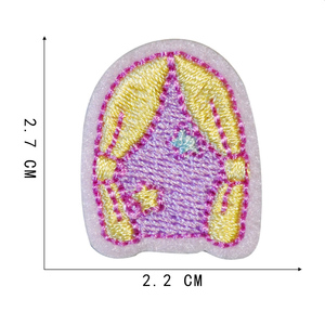 Graziose scarpe da ballo con fiocco rosa per Bikini custodia per telefono autoadesiva cosmetica per gioielli abiti fai da te ricami decorativi - Product Image 6