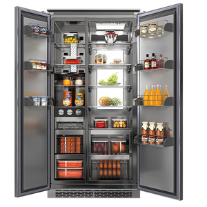 Réfrigérateur double porte française encastrable portable sans givre de haute qualité 455L en acier inoxydable, économe en énergie, pour usage domestique et hôtelier - Product Image 2