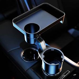 Piring Makan Berputar 360 Derajat yang Dipasang di Mobil, Tempat Minuman, Kopi, <span class=keywords><strong>Burger</strong></span>, Rak Penyimpanan Gelas Air, Meja Makan Kecil yang Dipasang di Mobil - Product Image 4