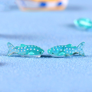 Resin Spotted Shark Figurine <b>Miniatures</b> for Landscape Decorations Mini Ocean Fish Animal Charm Ornaments DIY Accessories - Product Image 6