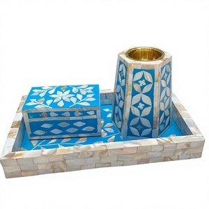 Opulento Juego de Incensario con Incrustaciones de Madreperla, Elegante Diseño con Brillo de Perla, Regalo para Bodas Árabes, Ramadán, Decoración del Hogar, Artículos Religiosos - Product Image 1