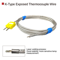 Capteur Thermocouple Isolé Céramique Type K Fileté M6 Fil Quartz 1000C pour Usage Industriel Haute Température