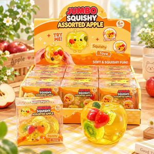 Jouet anti-stress à presser en forme de citrouille, pomme, citron et pomme de terre pour Halloween, unisexe, à partir de 15 ans - Product Image 1