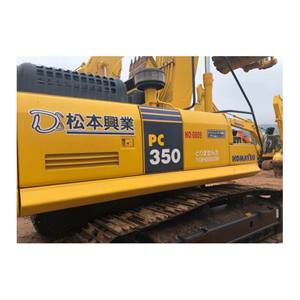 Excavadora usada Komatsu PC350 Original maquinaria hidráulica sobre orugas de segunda mano buen estado PC300 PC360 PC400 PC450 para la venta - Product Image 6