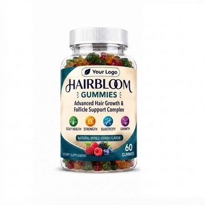 Gomitas Veganas con Sabor a Frutas HairBloom, Fabricación OEM, Venta al por Mayor, Marca Privada, Sin Azúcar Añadido, Sin Gelatina, Suaves y Masticables - Product Image 2