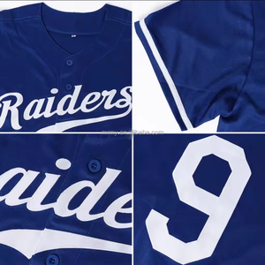Jersey Baseball Bordir Sublimasi Berkualitas Tinggi Grosir - Product Image 2