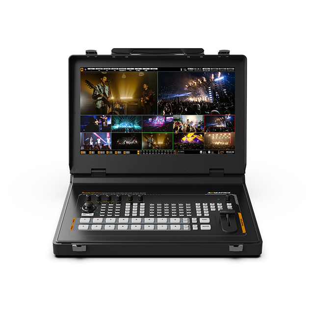 17.3 Inch 8-channel SDI Aluminum Alloy Housing Portable Live Streaming Video Switcher