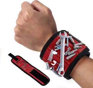 Outil de fixation magnétique pour bracelet, cadeau pour hommes, ceinture magnétique, vis de fixation de poignet, 15 aimants puissants, embouts à clous, bracelet magnétique