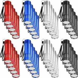 Lampe torche personnalisée avec logo, 9 LED, en aluminium noir - Product Image 4