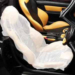 Funda desechable impermeable para asiento de coche, cubierta universal de plástico blanco de gran calidad para reparación de automóviles