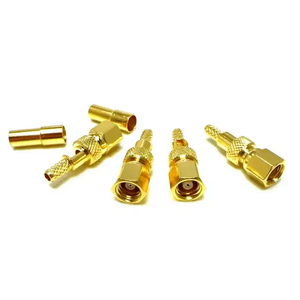 Nhà máy cung cấp mạ vàng SMC nữ Jack wtr100 RG174 rg316 cáp mạ vàng RF Coax nối trong kho RoHS - Product Image 5