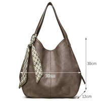 Tas Tangan Mewah Mode Terbaru, Tas Selempang Kulit PU, Tas Jinjing Kapasitas Besar