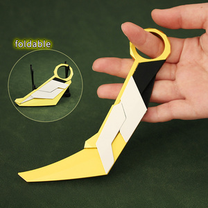 Cuchillo Karambit Valorant <span class=keywords><strong>Prime</strong></span> de Aleación de Zinc de 16 cm con Hoja Segmentada y Soporte de Exhibición - Product Image 3