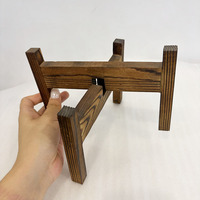 Étagère à plantes en bois naturel, support pour pot de fleurs en bois, étagère d'angle florale, support en bois, accessoires de jardin, design antique