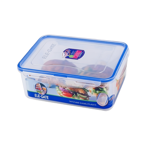 Ele-Gate Rectangular Food Container 1400ml Safe Plastic Storage <b>Box</b> For <b>Lunch</b> And Meal Prep - Product Image 1