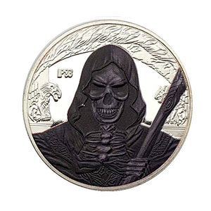 Prajurit Ksatria koin emas perak disepuh koleksi koin Memorial Hadiah Halloween Wizard Ruit koleksi prajurit timbul - Product Image 5