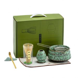 7-Piece Matcha <b>Tea</b> <b>Set</b> Kiln-Changed Matcha Bowl With Spout Bamboo Whisk Scoop Ceramic Whisk Holder Matcha Kit for <b>Tea</b> Lovers - Product Image 1