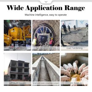 เครื่องผสมปูนซีเมนต์ไฟฟ้าขนาดเล็กแบบพกพา อุปกรณ์ผสมคอนกรีตเคลื่อนที่ รับประกันหนึ่งปี สามารถปรับแต่งได้ - Product Image 3