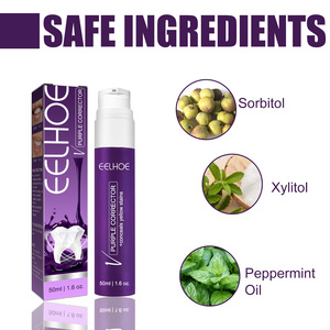 <span class=keywords><strong>EELHOE</strong></span> <span class=keywords><strong>Corrector</strong></span> de Color Morado para Dientes, Eliminador de Manchas Dentales con Logotipo Personalizado, Blanqueador Dental - Product Image 3