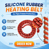 Bande chauffante en silicone flexible et étanche, auto-régulatrice, pour tuyaux et réservoirs, anti-gel, ceinture chauffante en silicone