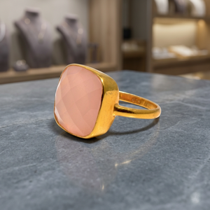 Nouvelle Arrivée : Bague de Demoiselle d'Honneur en Zircon Rose, Bagues de Promesse, Boucles d'Oreilles Créoles en Argent Plaqué Or 18K - Product Image 4