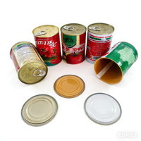 Boîte cylindrique en fer blanc de qualité alimentaire pour boisson à base d'eau de coco, personnalisable, hermétique, à ouverture facile, emballage alimentaire