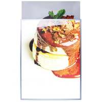Afficheur de menu de restaurant ultra fin A1 A2 avec éclairage LED, cadre en aluminium, boîte à lumière en verre LED