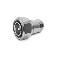Adaptateur RF Mini Din 4.3-10 Mâle vers Prise 4.3/10 Type N Femelle, Connecteurs Coaxiaux Droits à Faible Perte
