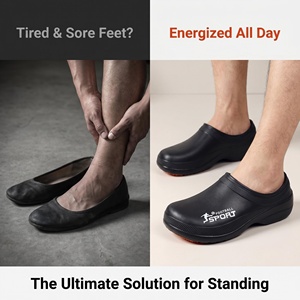 Sabots <span class=keywords><strong>de</strong></span> Chef Anti-Fatigue en Gros, Chaussures <span class=keywords><strong>de</strong></span> Cuisine Orthopédiques à Soutien <span class=keywords><strong>de</strong></span> Voûte Plantaire pour Hommes et Femmes, Chaussures <span class=keywords><strong>de</strong></span> Travail Souples en EVA pour Hôpitaux et Soins Infirmiers Professionnels - Product Image 2