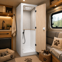 Ensemble de meubles de douche et de toilettes modulaires pour camping-car, en aluminium nid d'abeille, taille personnalisée, installation facile pour conversion de fourgonnette