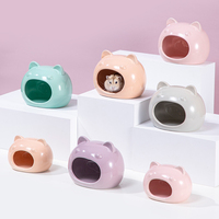 Nouvel arrivage : Maisonnette en céramique pour hamster, abri d'été rafraîchissant, style dessin animé, pour hamsters et chats.